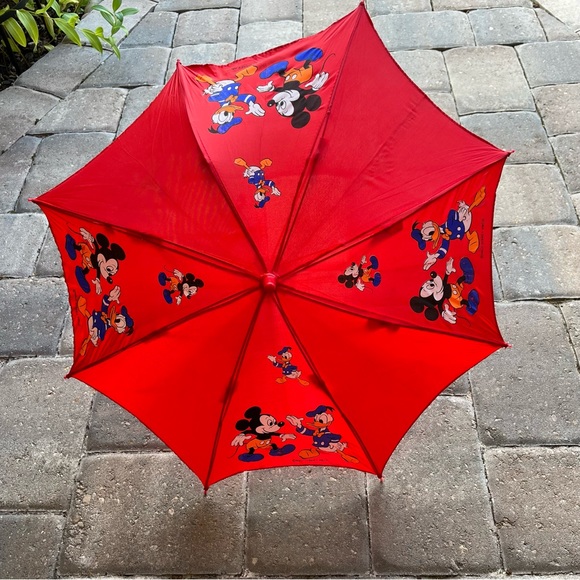 Vintage Disney Mickey and Donald Duck Umbrella - Picture 5 of 8
